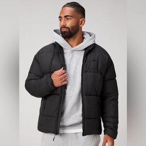 Fabletics Essential Puffer Black Winter Jacket NWT